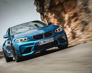 Превью обои bmw, m2, вид спереди