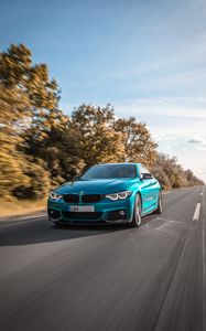 Превью обои bmw m3, bmw, автомобиль, движение