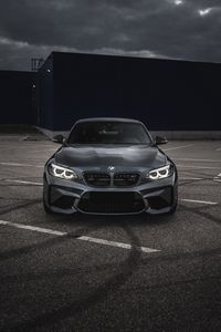 Превью обои bmw m3, bmw, автомобиль, вид спереди, серый