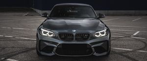 Превью обои bmw m3, bmw, автомобиль, вид спереди, серый
