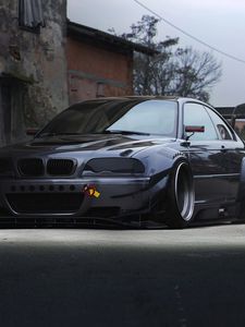 Превью обои bmw, m3, e46, вид сбоку