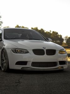 Превью обои bmw, m3, e92, белый