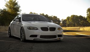 Превью обои bmw, m3, e92, белый