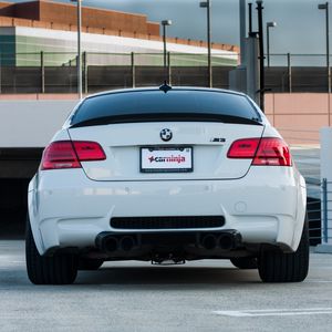 Превью обои bmw, m3, e92, авто, белый, вид сзади