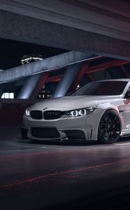 Превью обои bmw m4, bmw, машина, белый, вид сбоку