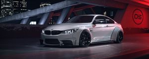 Превью обои bmw m4, bmw, машина, белый, вид сбоку