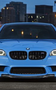 Превью обои bmw, m5, f10, yas marina blue