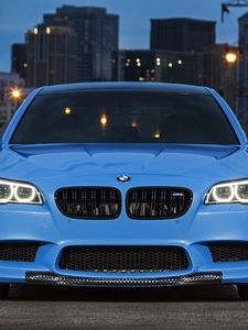 Превью обои bmw, m5, f10, yas marina blue