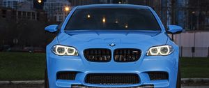 Превью обои bmw, m5, f10, yas marina blue