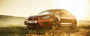 Превью обои bmw m6, bmw, авто, вид сбоку, свет