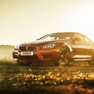 Превью обои bmw m6, bmw, авто, вид сбоку, свет