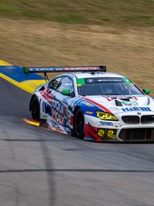 Превью обои bmw m6, bmw, автомобиль, гонки