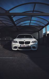 Превью обои bmw m6, bmw, машина, белый, вид спереди