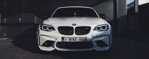 Превью обои bmw m6, bmw, машина, белый, вид спереди