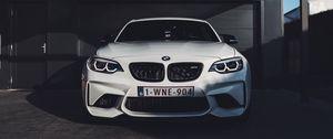 Превью обои bmw m6, bmw, машина, белый, вид спереди