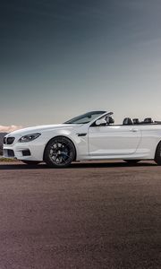 Превью обои bmw, m6, convertible, вид сбоку