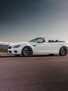 Превью обои bmw, m6, convertible, вид сбоку