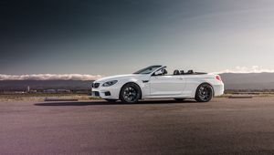 Превью обои bmw, m6, convertible, вид сбоку