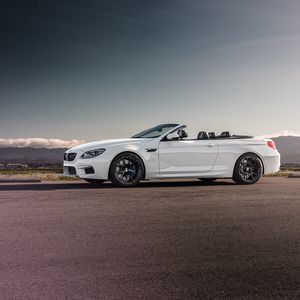 Превью обои bmw, m6, convertible, вид сбоку