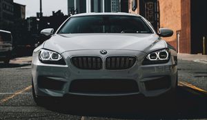 Превью обои bmw m6 gran coupe, bmw m6, bmw, вид спереди, автомобиль