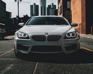 Превью обои bmw m6 gran coupe, bmw m6, bmw, вид спереди, автомобиль