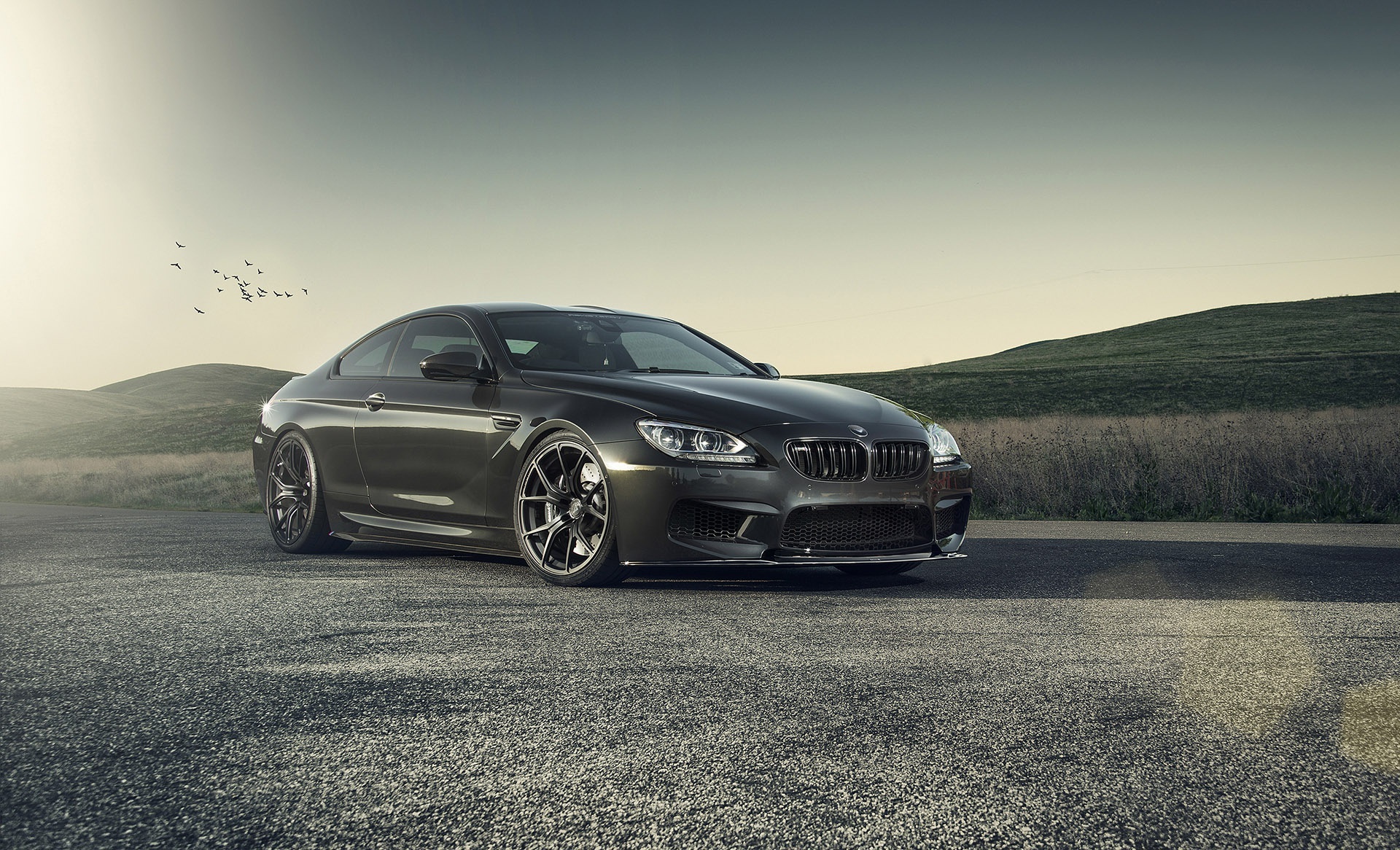 Скачать 1920x1166 bmw, m6, gts, f13, vorsteiner, черный, стиль, авто обои,  картинки