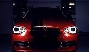 Превью обои bmw m performance, bmw, красный, вид спереди