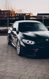 Превью обои bmw, машина, черный