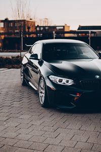 Превью обои bmw, машина, черный