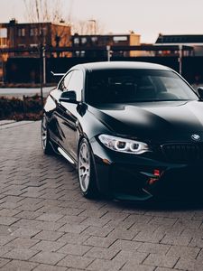 Превью обои bmw, машина, черный