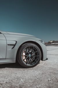 Превью обои bmw, машина, колесо, серый