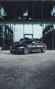 Превью обои bmw, машина, спорткар, черный