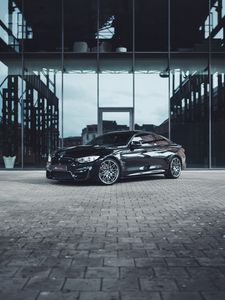Превью обои bmw, машина, спорткар, черный