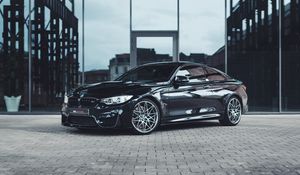 Превью обои bmw, машина, спорткар, черный