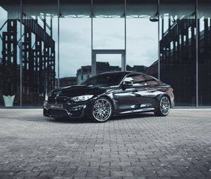 Превью обои bmw, машина, спорткар, черный