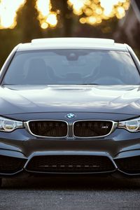 Превью обои bmw, вид спереди, авто