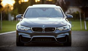 Превью обои bmw, вид спереди, авто