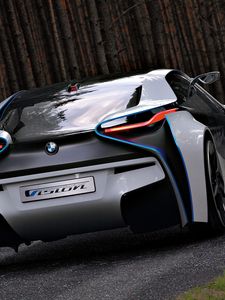 Превью обои bmw, vision, efficientdynamics, концепт, вид сзади