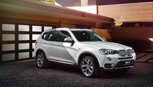 Превью обои bmw, x3, f25, белый, вид сбоку