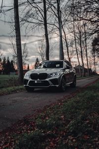 Превью обои bmw x5, bmw, автомобиль, серый, внедорожник