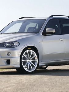 Превью обои bmw x5, серый, авто