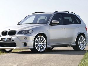 Превью обои bmw x5, серый, авто