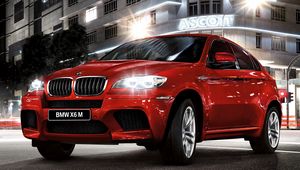 Превью обои bmw x6, bmw, красный, вид сбоку