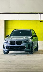 Превью обои bmw x7, bmw, авмтомобиль, серый, вид спереди