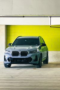 Превью обои bmw x7, bmw, авмтомобиль, серый, вид спереди