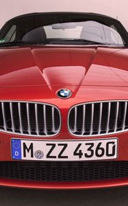 Превью обои bmw z4, 2014, bmw, красный, передний бампер