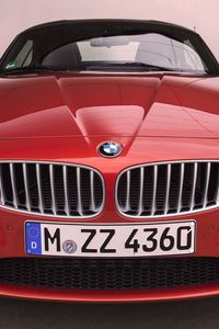 Превью обои bmw z4, 2014, bmw, красный, передний бампер