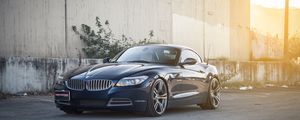 Превью обои bmw, z4, avant garde, черный, вид сбоку