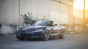 Превью обои bmw, z4, avant garde, черный, вид сбоку