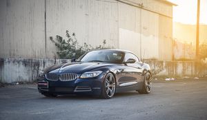 Превью обои bmw, z4, avant garde, черный, вид сбоку